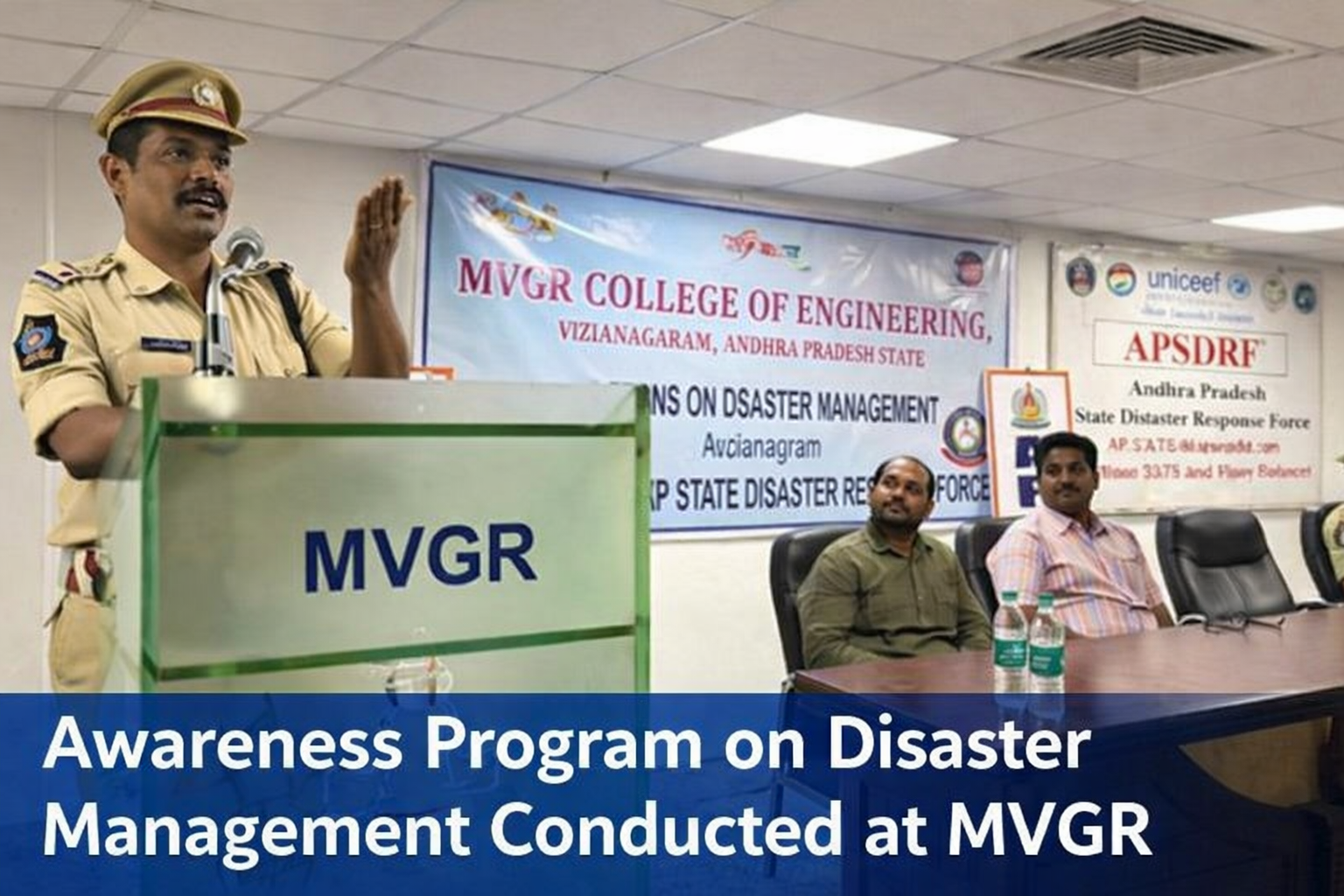Awareness Program on Disaster Management Conducted at MVGR
